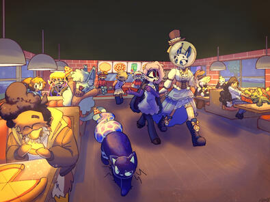 Work at a Pizza Place Art Fight 2025 Mass Attack