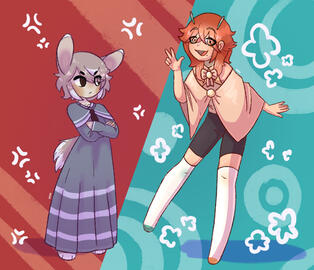 Bonnibel Hare and Lukas