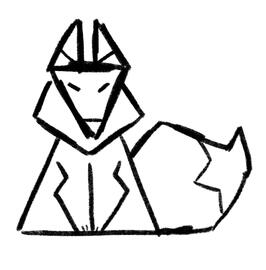 Poly Fox doodle